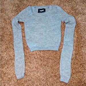 Reformation super cute and high quality gray crop sweater